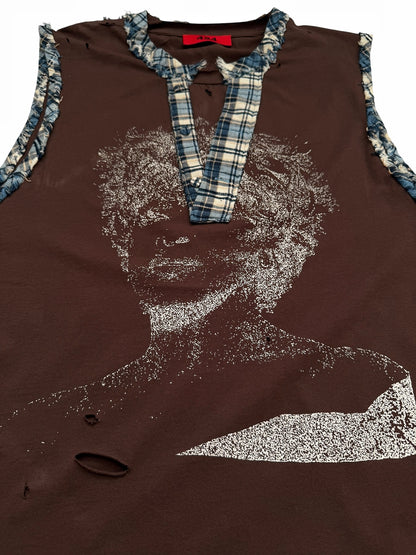 2025 Whitney Houston Distressed Vintage Layered Tank Tee