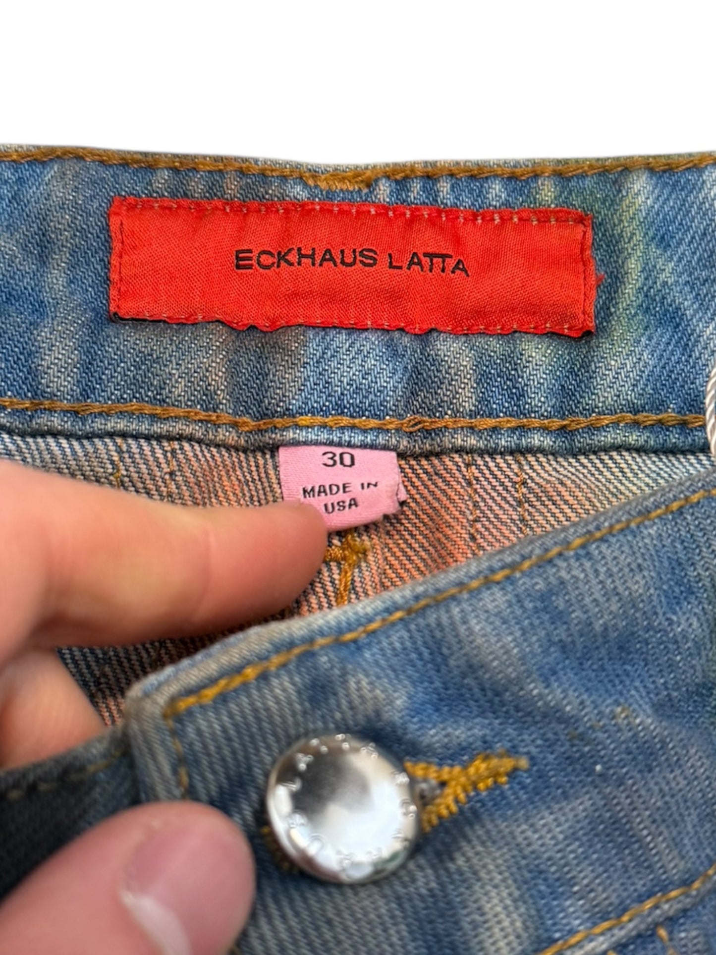 Wide Leg Dye Denim Jeans