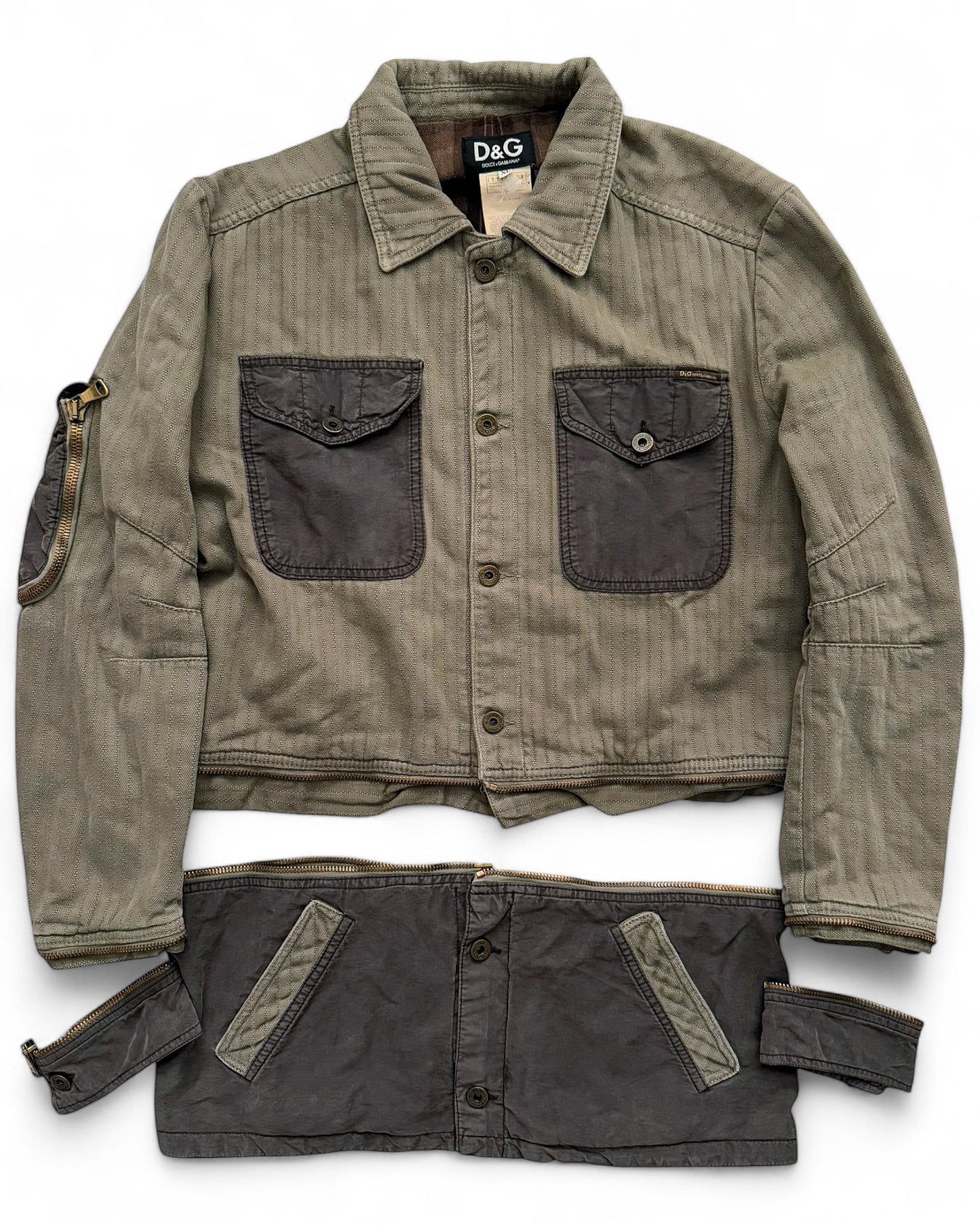 2003 Zip Modular Hunting Herringbone Jacket