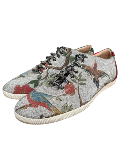 Glitter Bling Tian Bird Flat Shoes