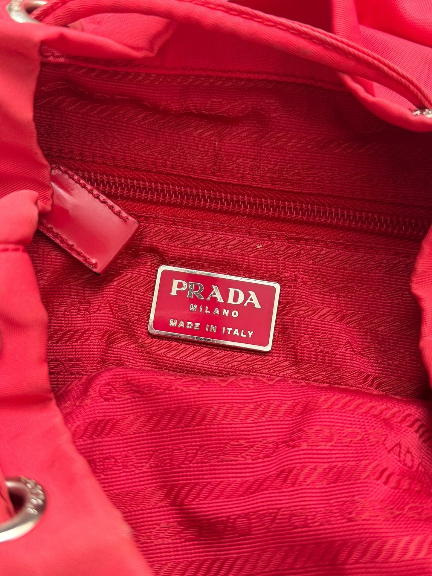 2000’s Red Nylon Rucksack Backpack