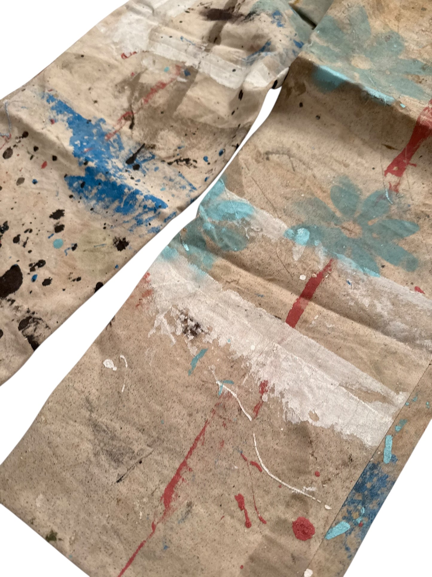 One of One Dropcloth Paint Stained Trouser