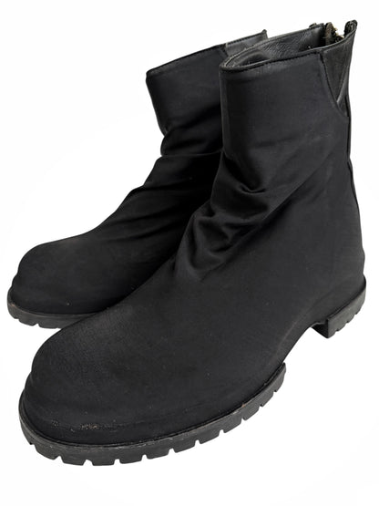 Black Marathon Draped Boot