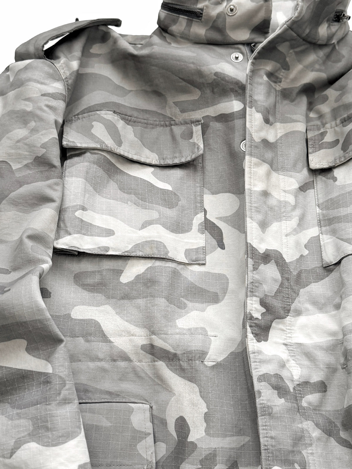 2024 Steroid Biker Camo Distressed Jacket