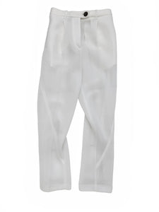 SS22 Foam Mesh Twist Seam Straight Trouser