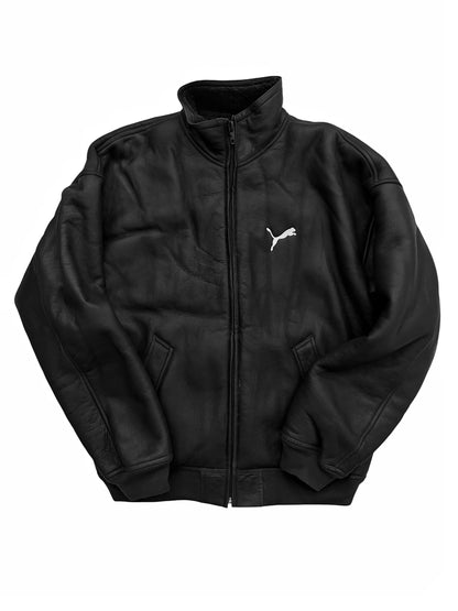 x Puma Leather Shearling Track Jacket