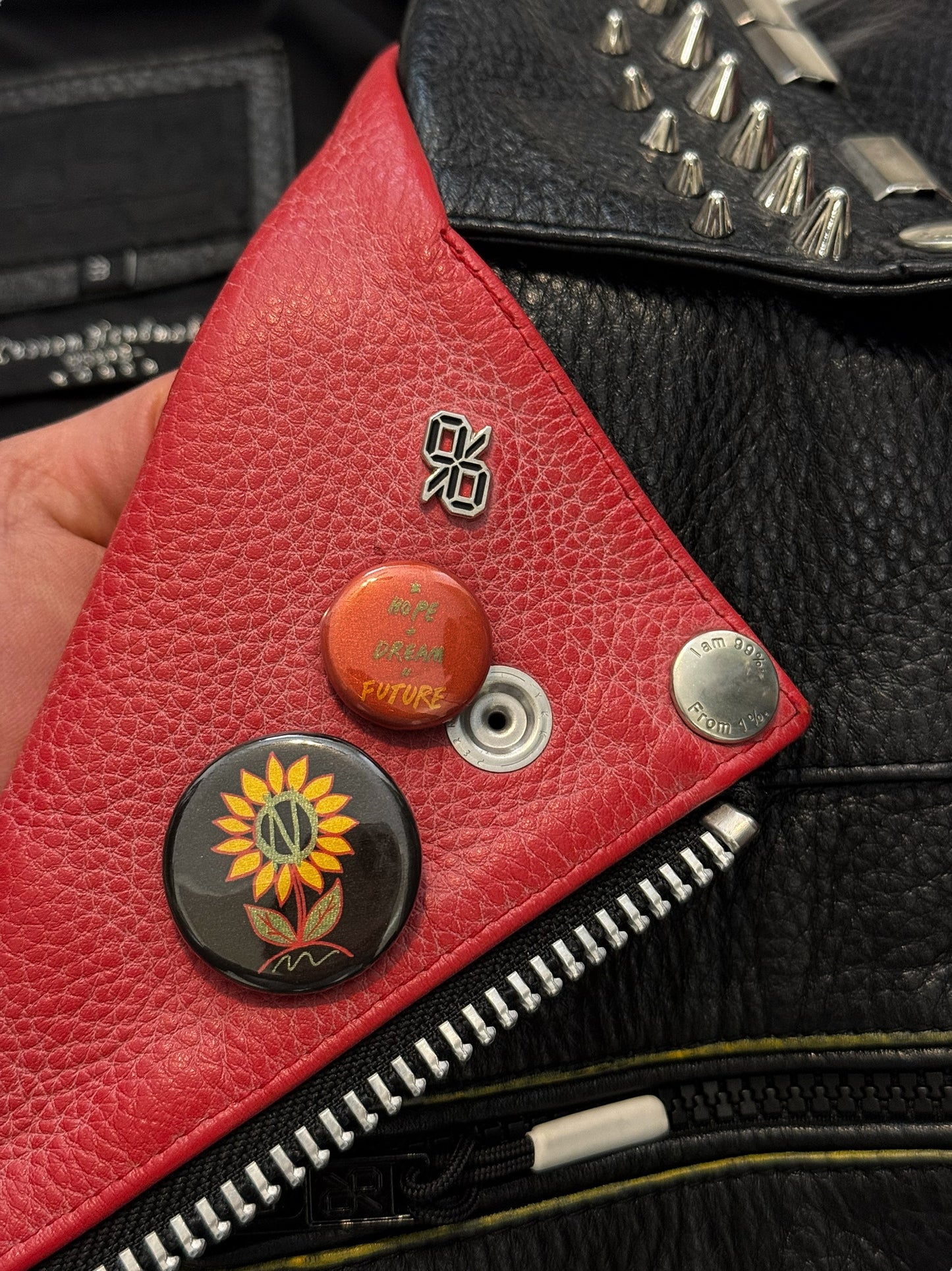 1/1 2018 Hand Customized Leather Punk Hope x Dream Future Jacket