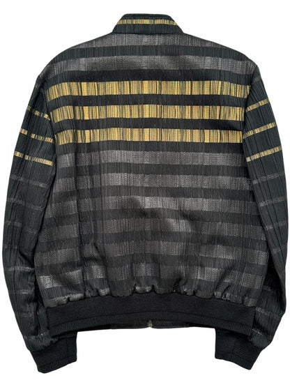 2019 Gold Metallic Stripe Teddy Varsity