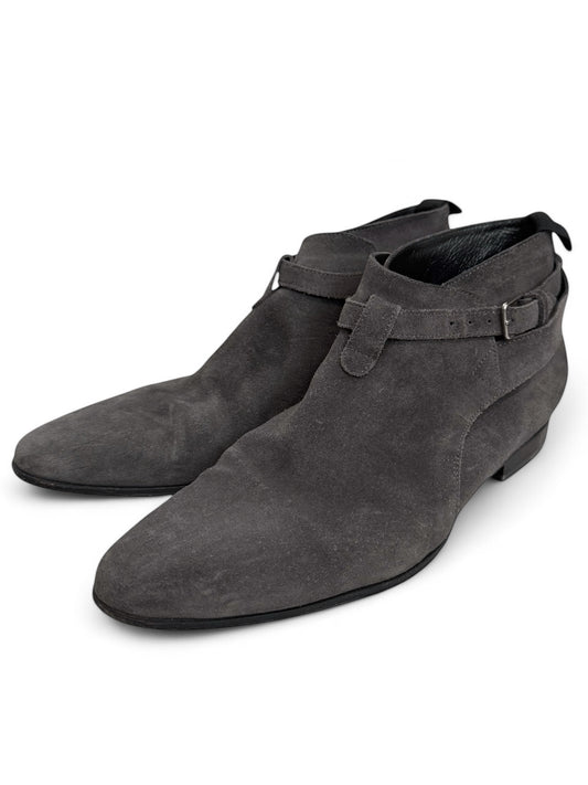 Grey Suede Low Jodhpur Boot