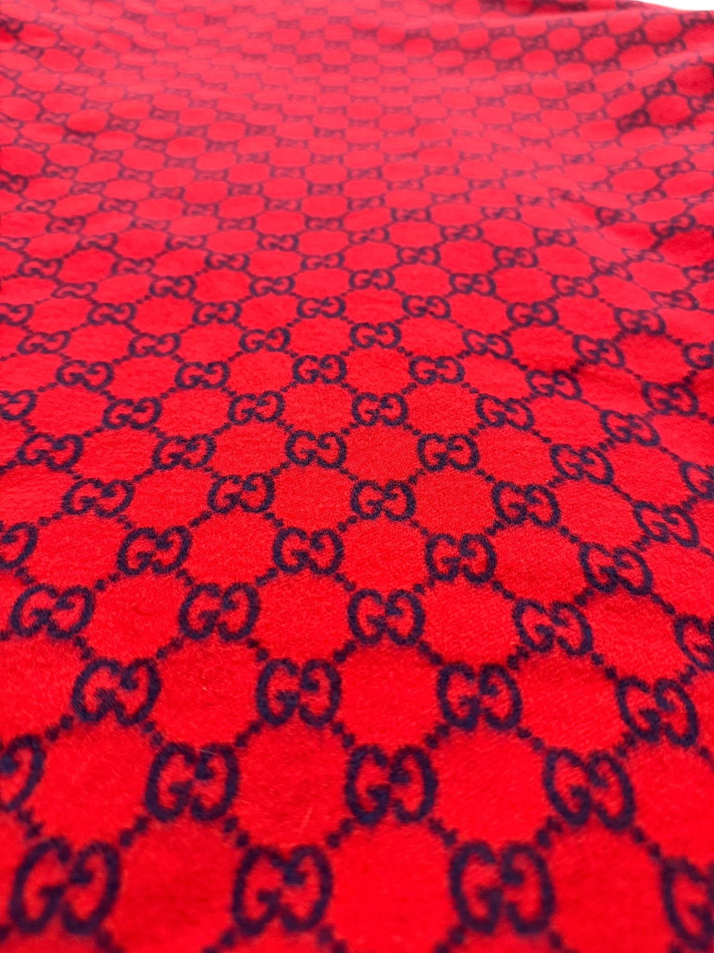 Red Wool Flannel Overshirt Padded Shirt