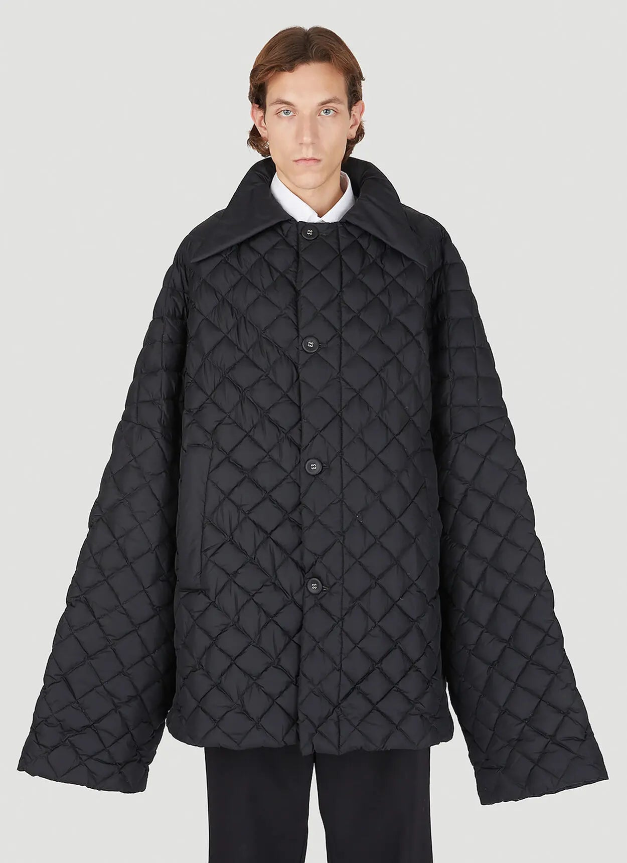 Massive Cropped Oversized Quilted Jacket