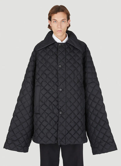 Massive Cropped Oversized Quilted Jacket
