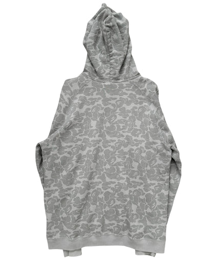 2007 Harajuku City Camo Grey Tonal Full Zip Hoodie