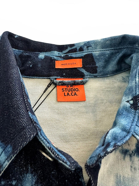 2019 SOTO Indigo Bleach Denim Workshirt