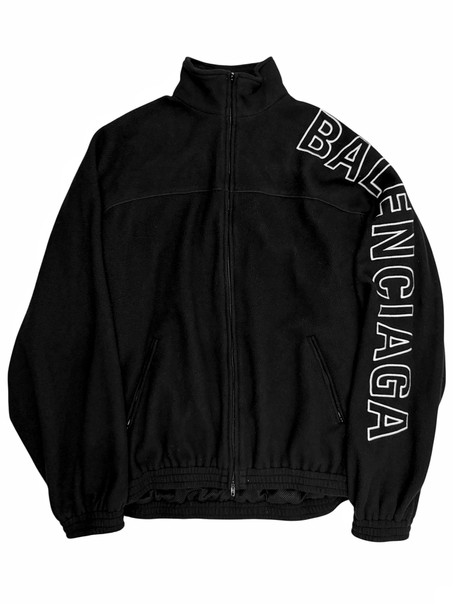 Oversized Fleece Letter Logo Sleeve