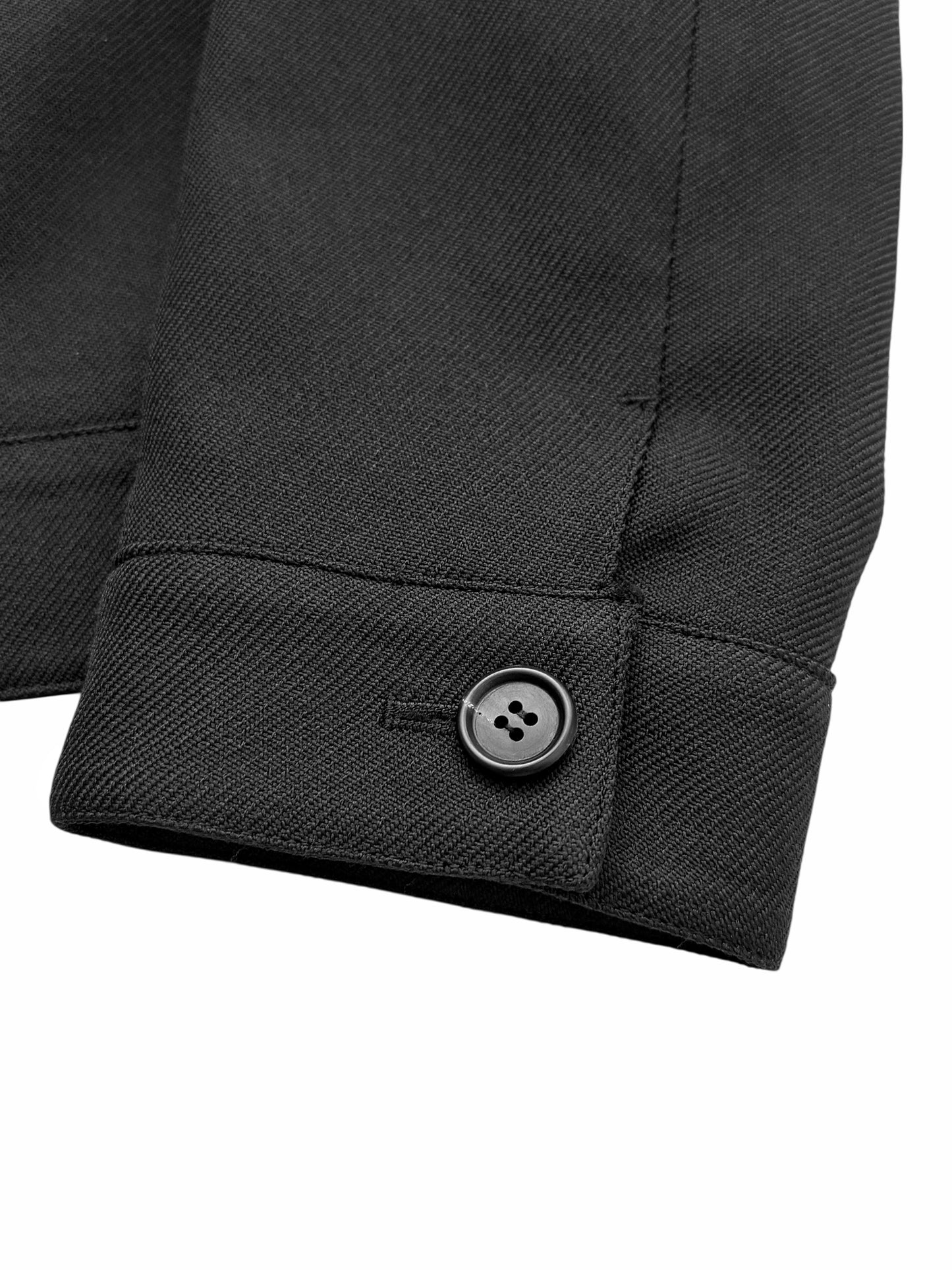 2018 Cropped Gabardine Coat Jacket