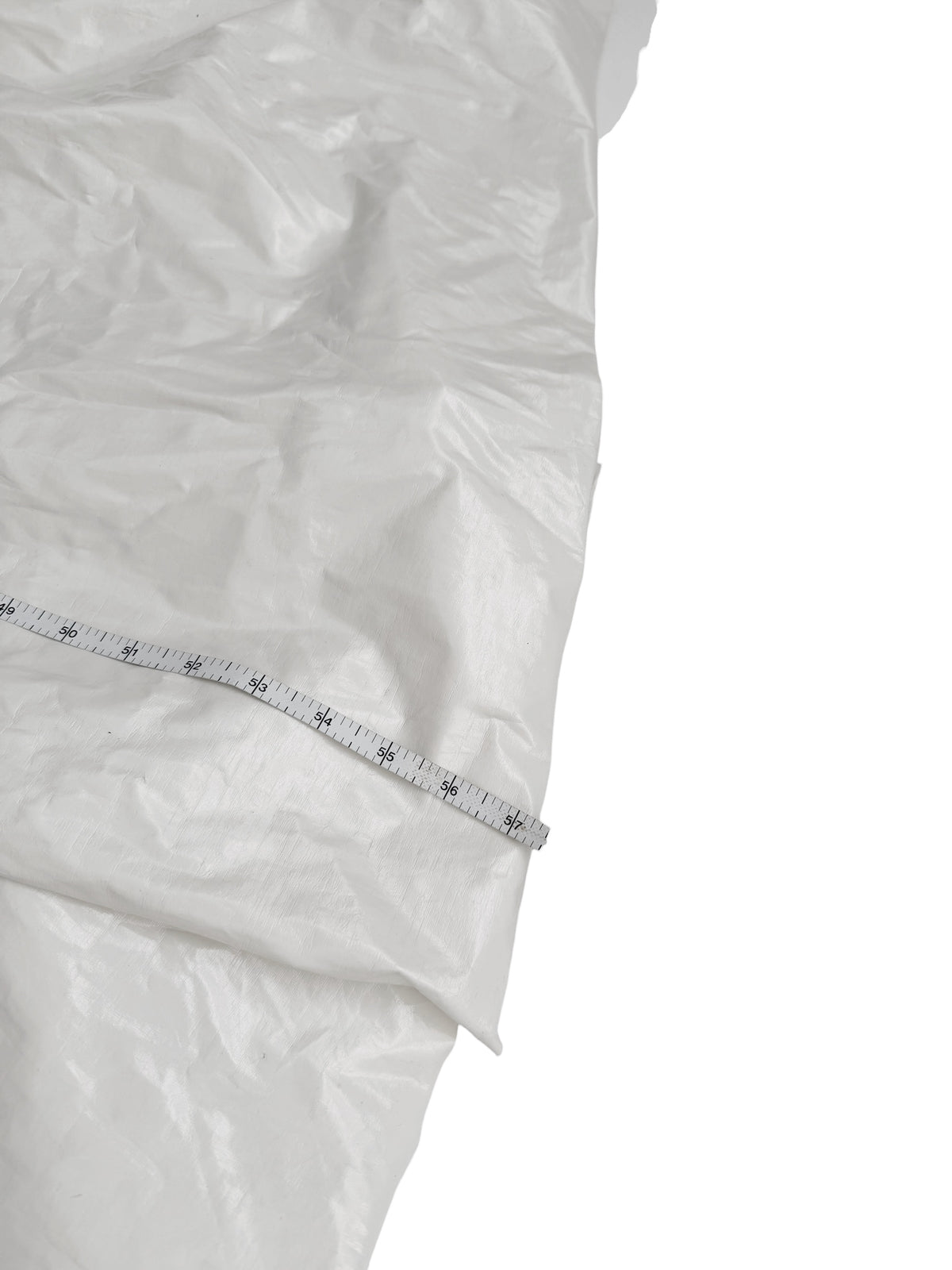 Trash Bag White Laminated Dress