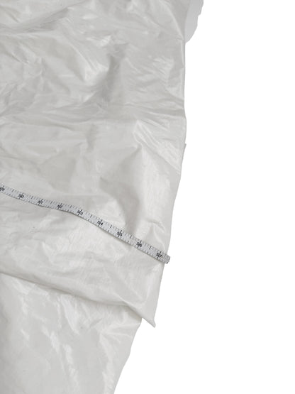 Trash Bag White Laminated Dress