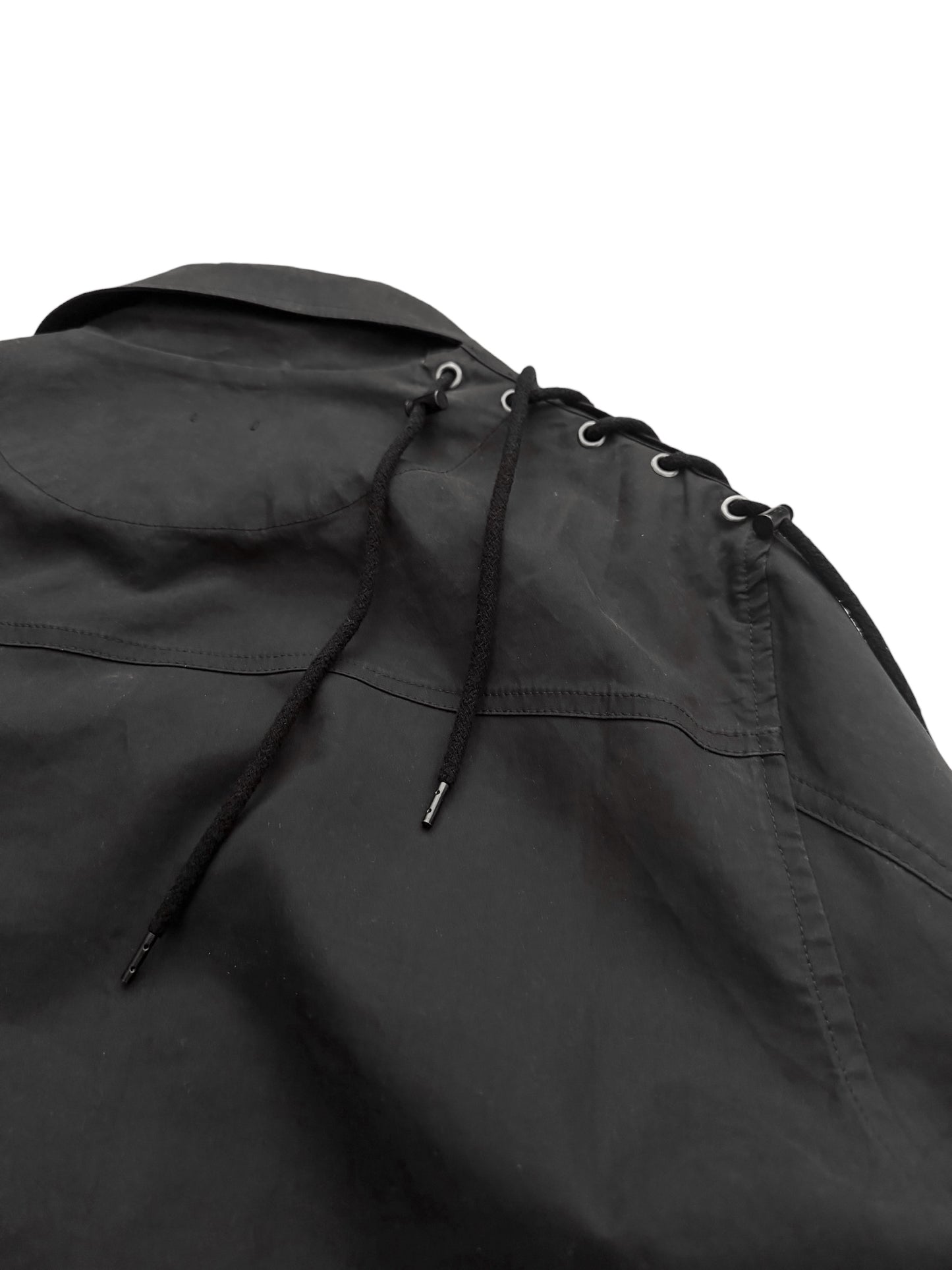 Drawstring Woven Work Jacket
