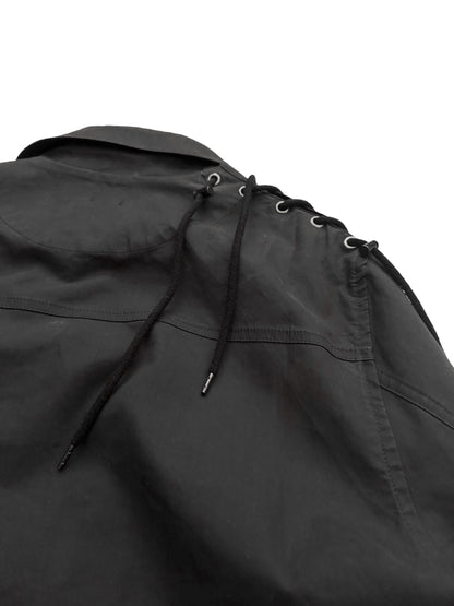 Drawstring Woven Work Jacket