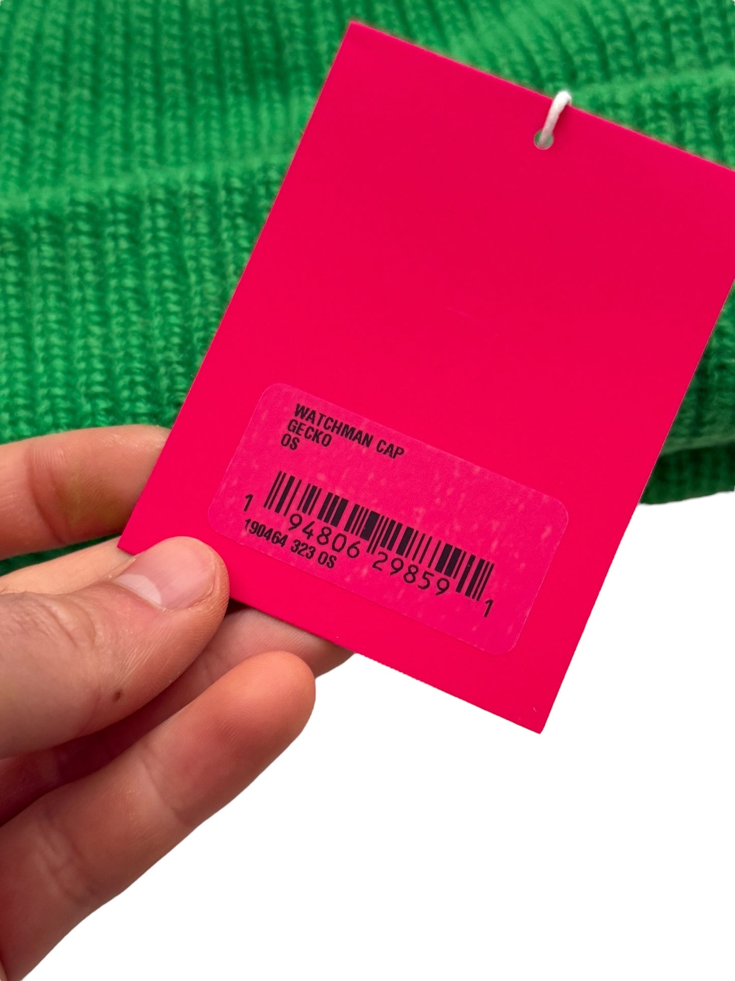 100% Heavy Cashmere Beanie (Gecko Green)