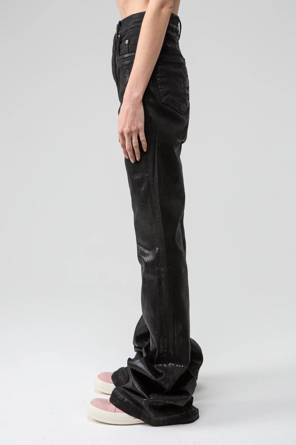 Waxed Foil Bolan Bootcut Flare Denim