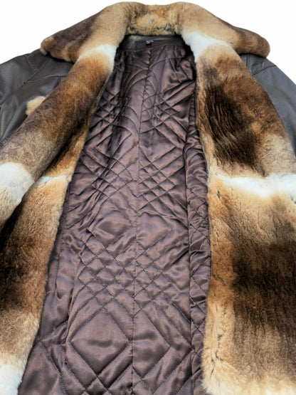 Rabbit Fur Lambskin Coat