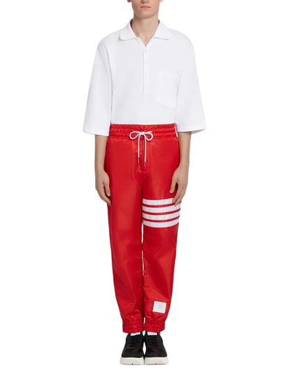 Relaxed Fit Red Ripstop Trackpant