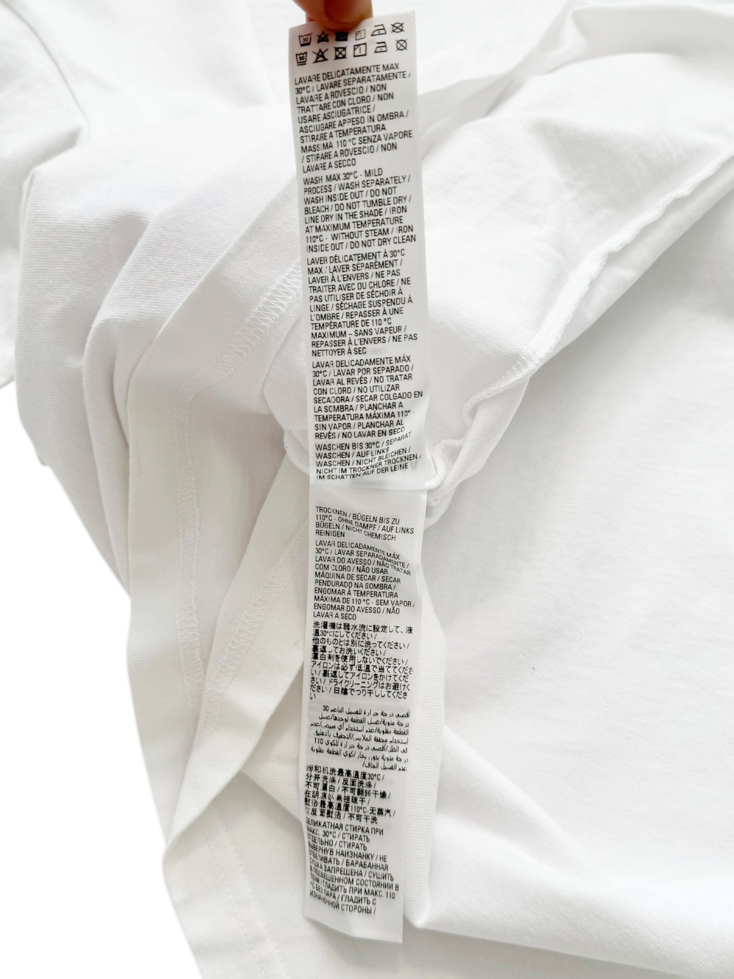 Adidas White Embroidered Oversized Logo Shirt