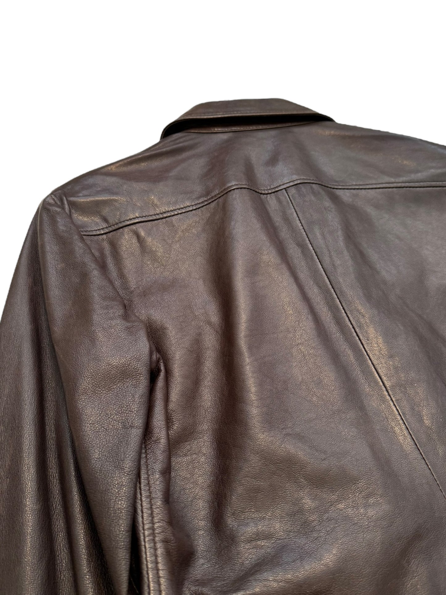 Dark Lamb Leather Shirt