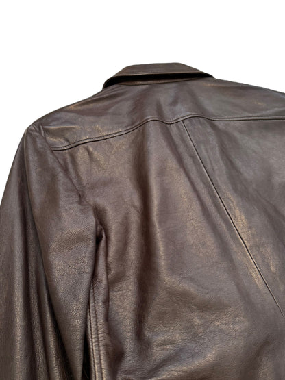 Dark Lamb Leather Shirt