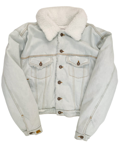 Shearling Denim Woven Jacket