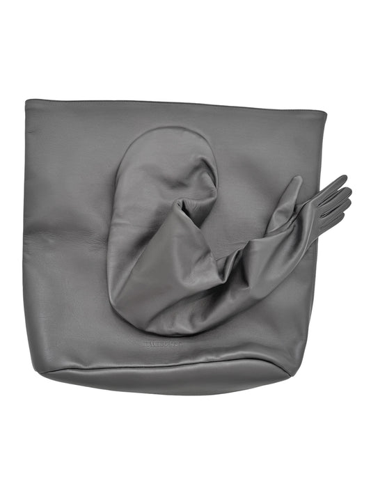 Grey Glove Leather Bag