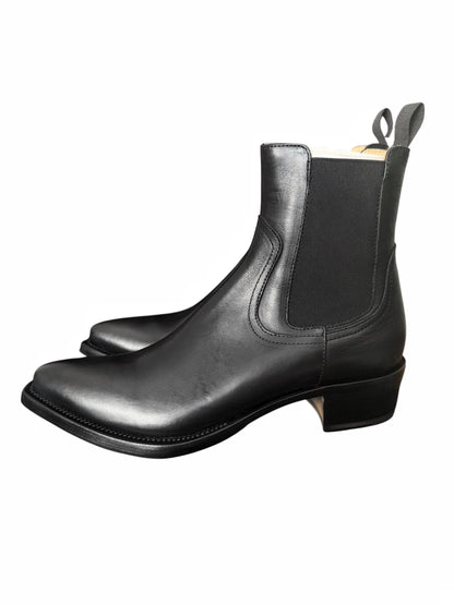 Black Cowboy Chelsea Boot