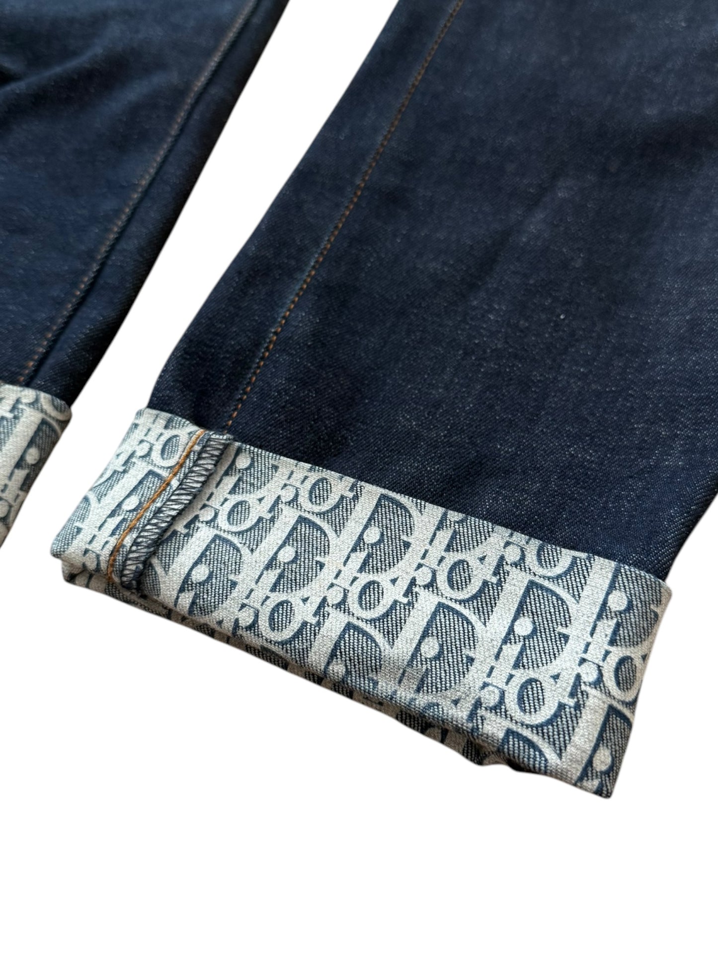 Trotter Monogram Cuff Denim
