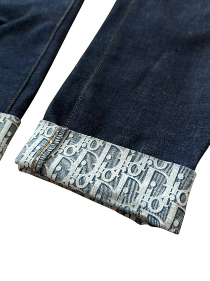 Trotter Monogram Cuff Denim