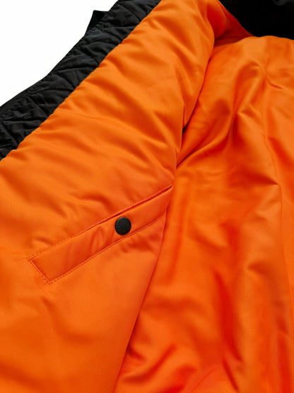 Incognito Silk Padded Distressed Bomber