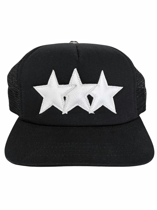 Triple Leather Star Trucker Har