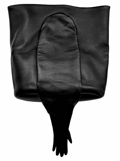 Black Glove Large Leather Bag