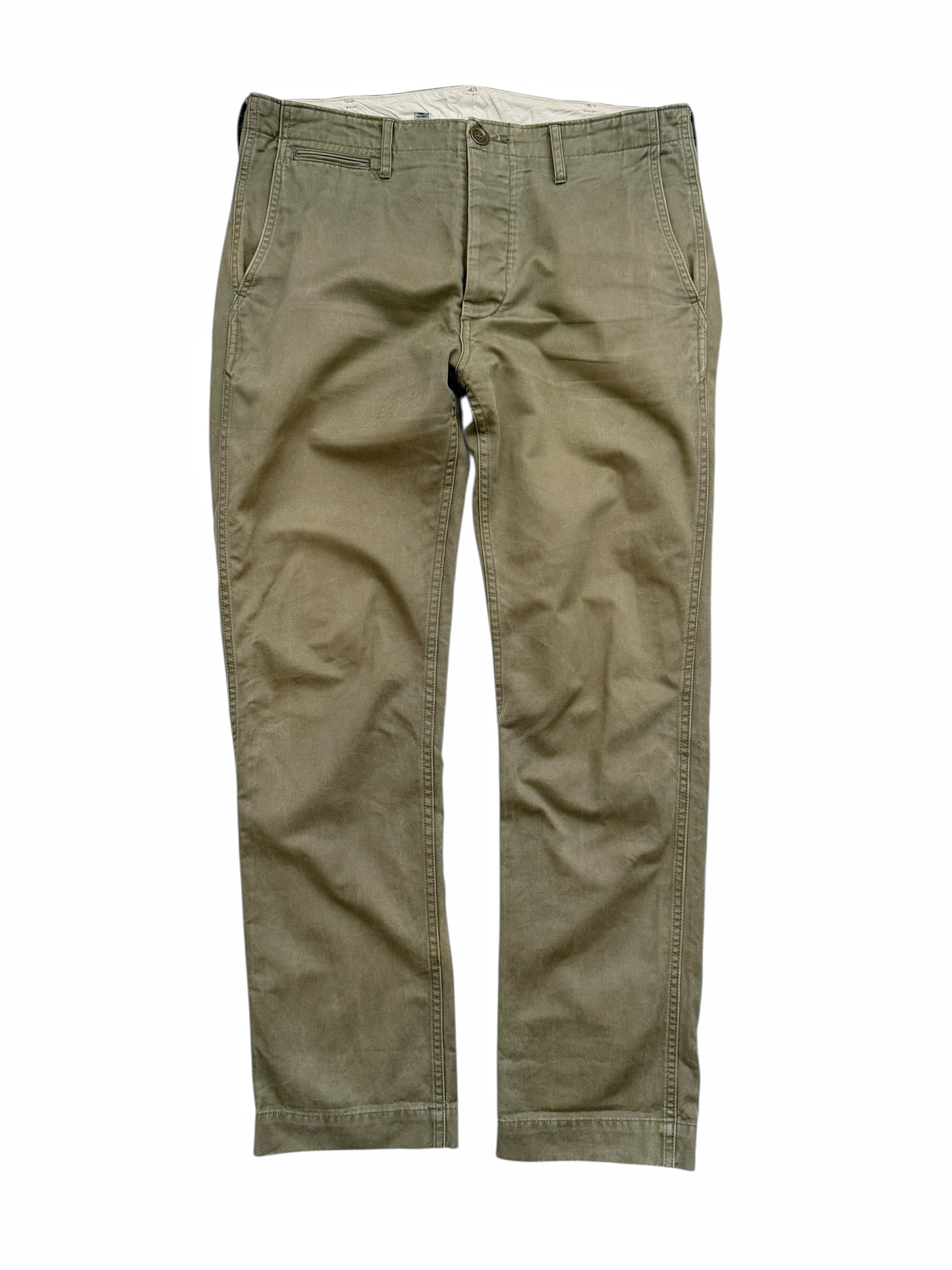 Olive Slim Chino Pants
