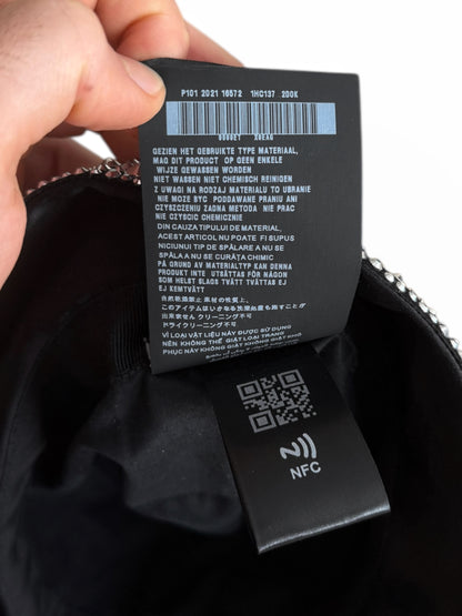 $2650 Crystal Covered Silk Satin Bucket Hat