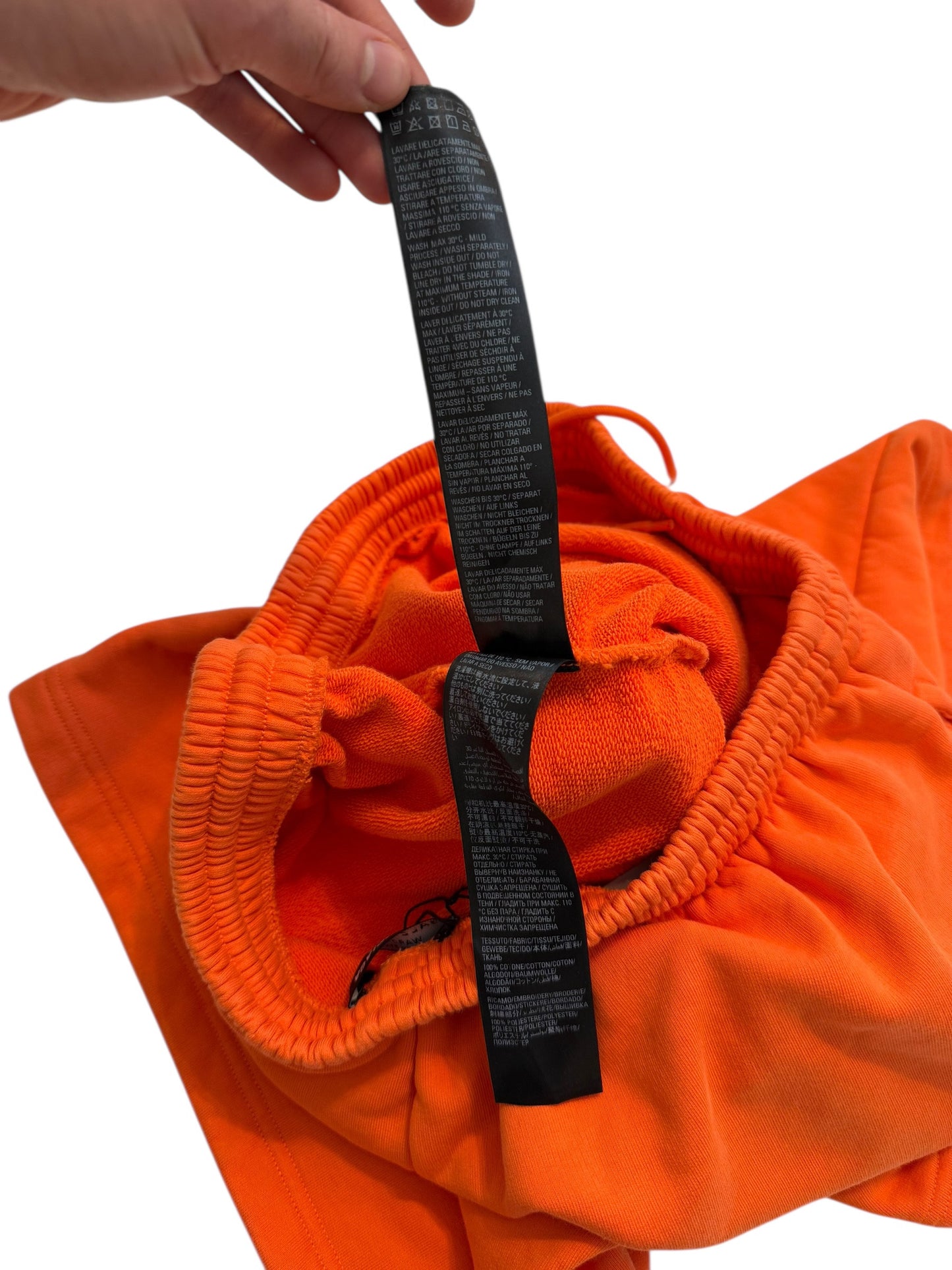 Baggy Orange Logo Shorts