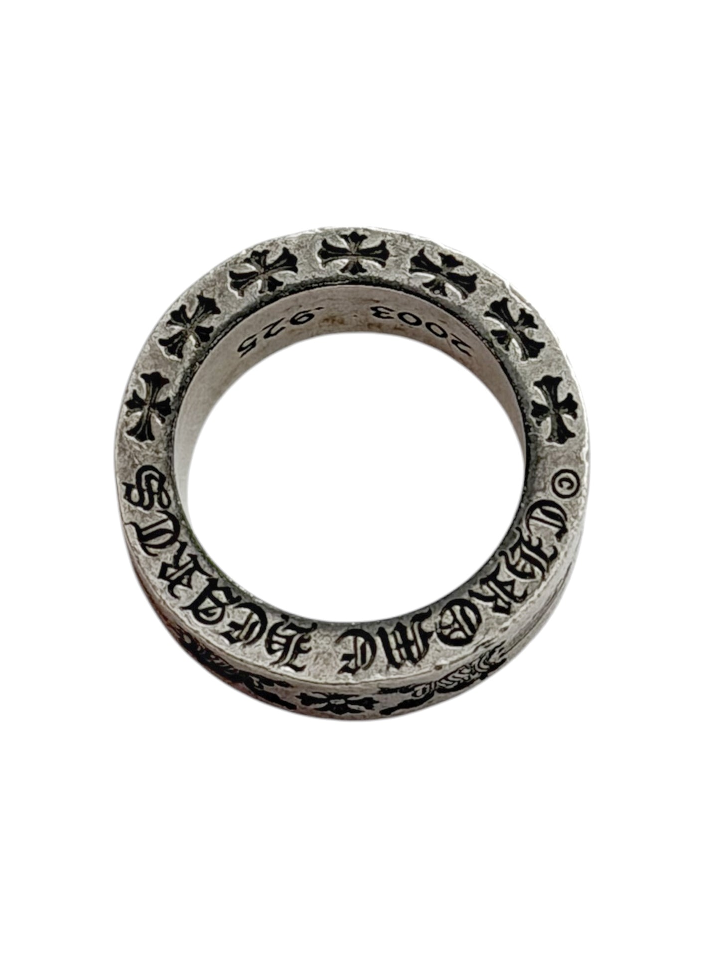 Dagger Crest Silver Ring