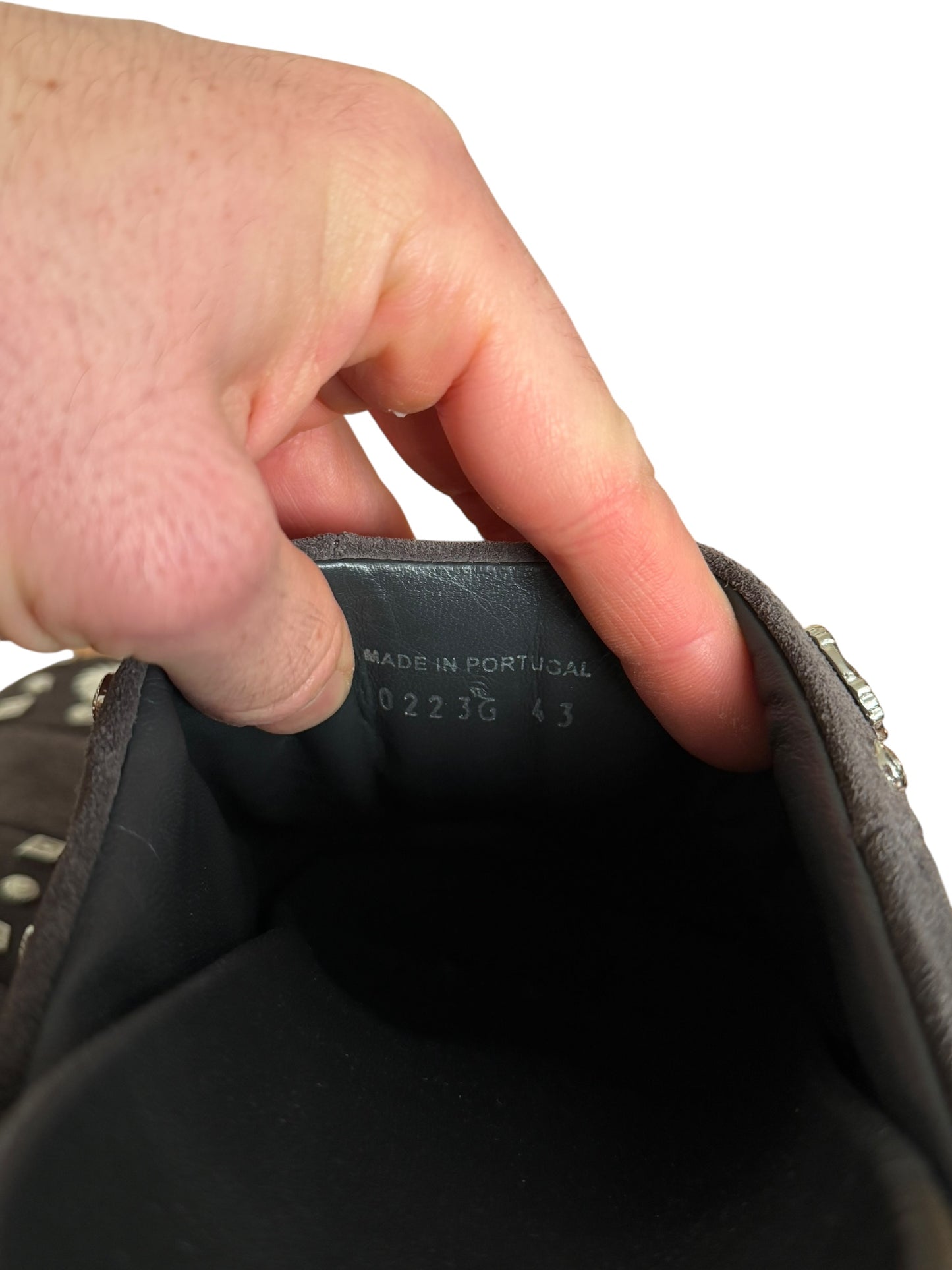 Metal Embellished Padded Mule