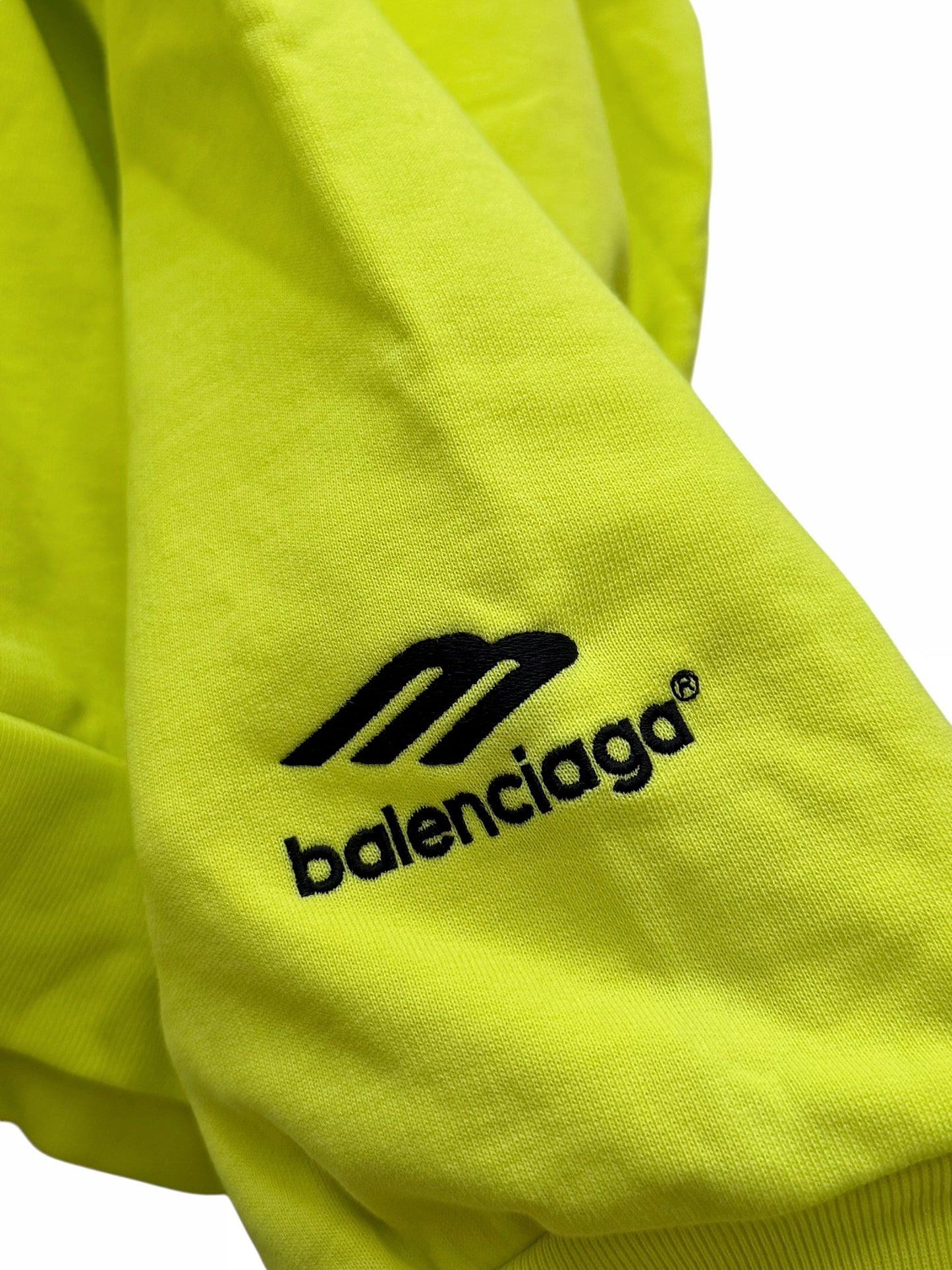 Neon Fluo Soccer Logo Zip Hoodie