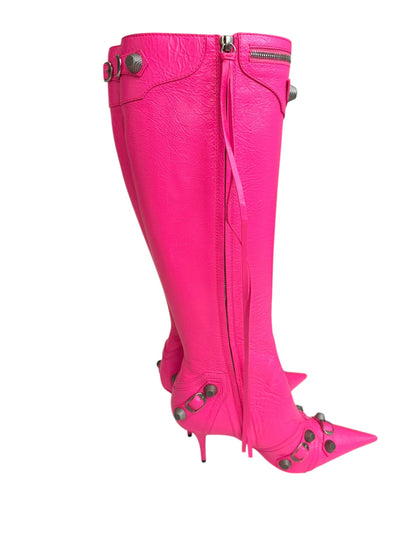 Fluo Pink Cagole Heel Boot Arena H90