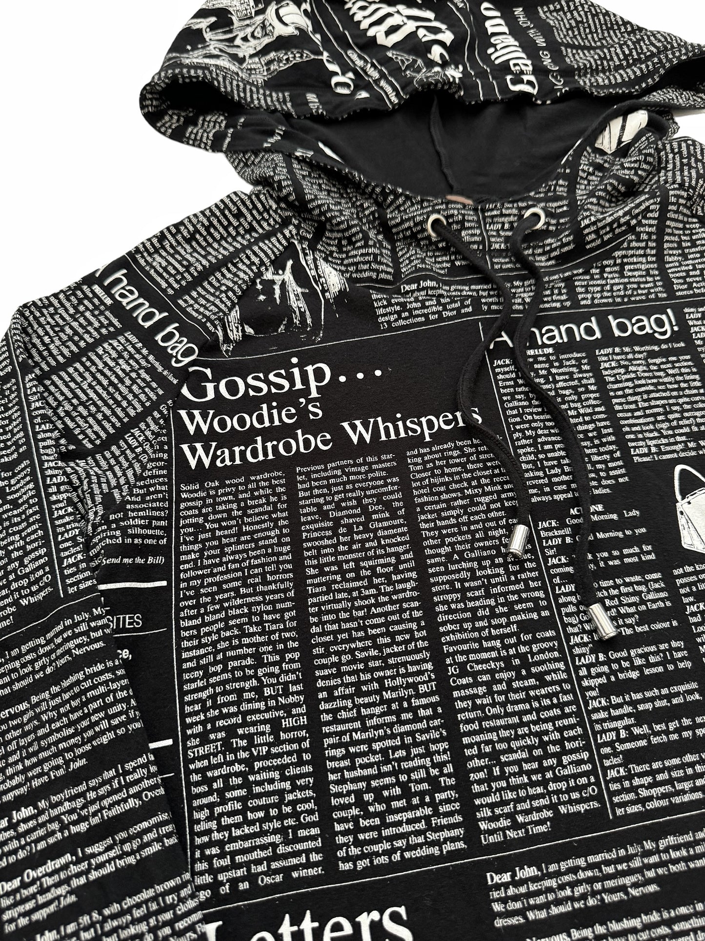 FW2000 Gazette Newspaper Graphics Hoodie