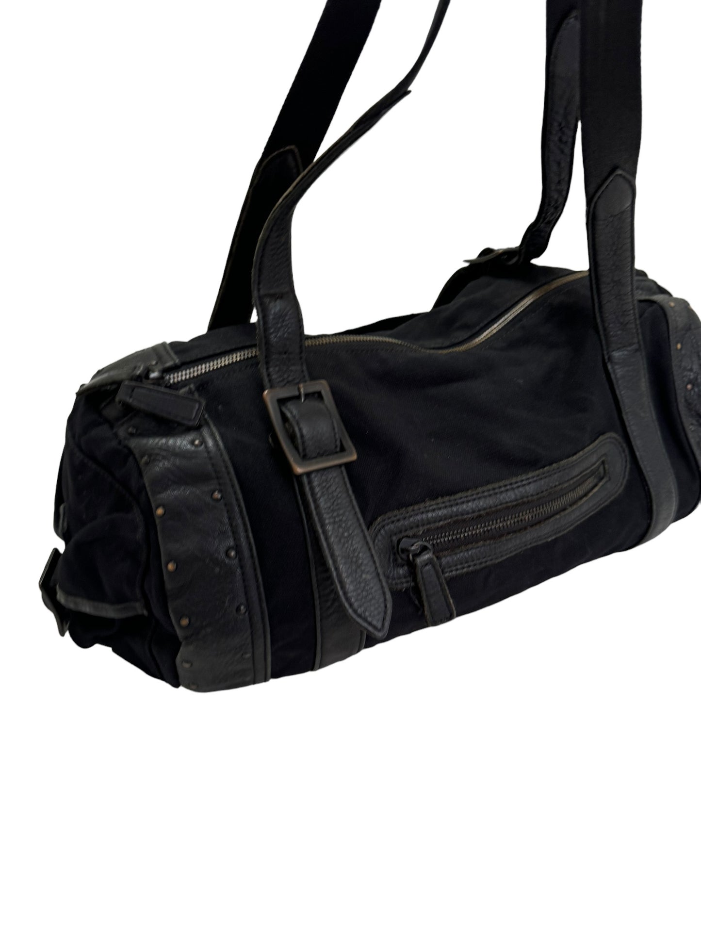 Leather Canvas Small Duffle