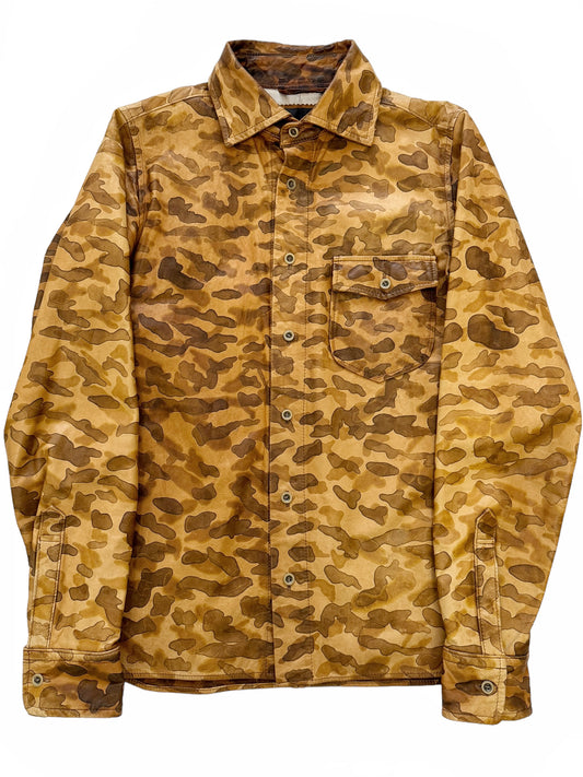 Camo Leather Stained Shirt