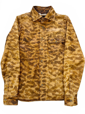 Camo Leather Stained Shirt